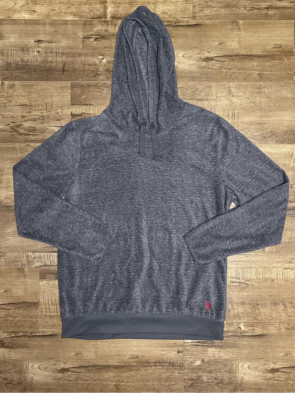 Polo by Ralph Lauren Heathered Navy Blue Hooded Pullover